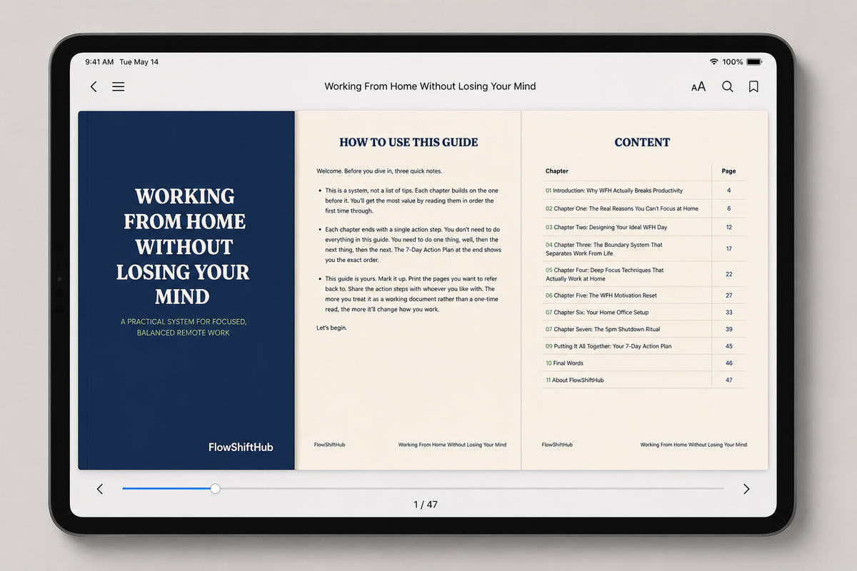 Working From Home, Without Losing Your Mind: The Complete Productivity System for Focused, Balanced Remote Work